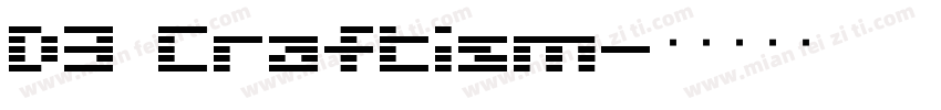 D3 Craftism字体转换